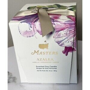 2023 Masters Golf Soy Candle AZALEA Scented From Augusta National New 10 Oz